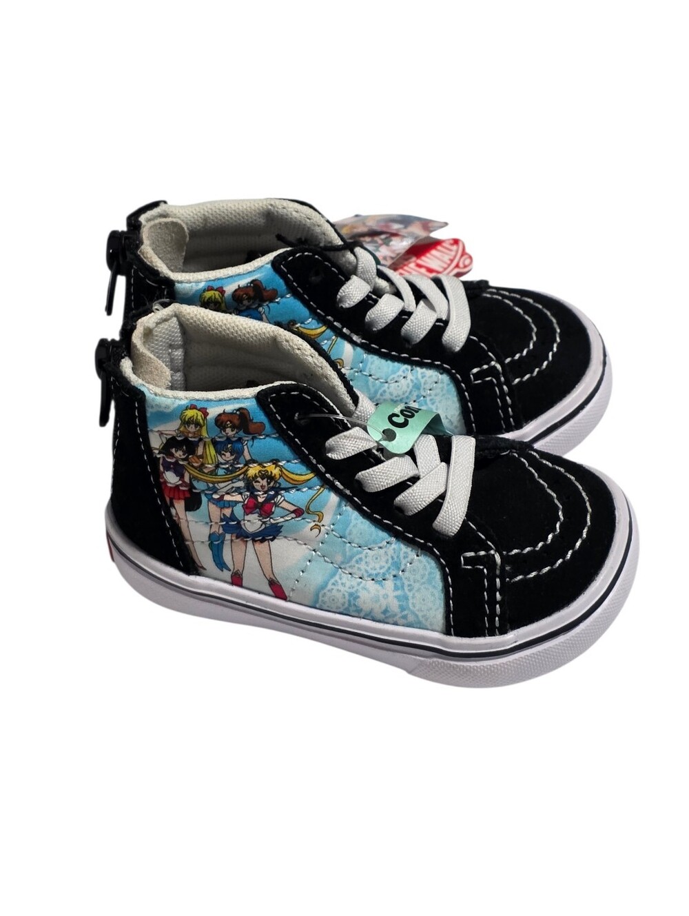 Vans X Sailor Moon Toddler Size 5 Comfy Cush Back Zipper New With Tags!